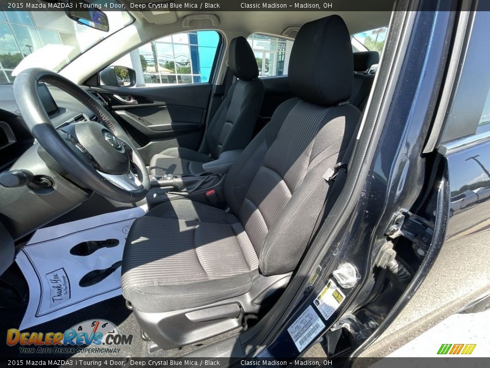 2015 Mazda MAZDA3 i Touring 4 Door Deep Crystal Blue Mica / Black Photo #6