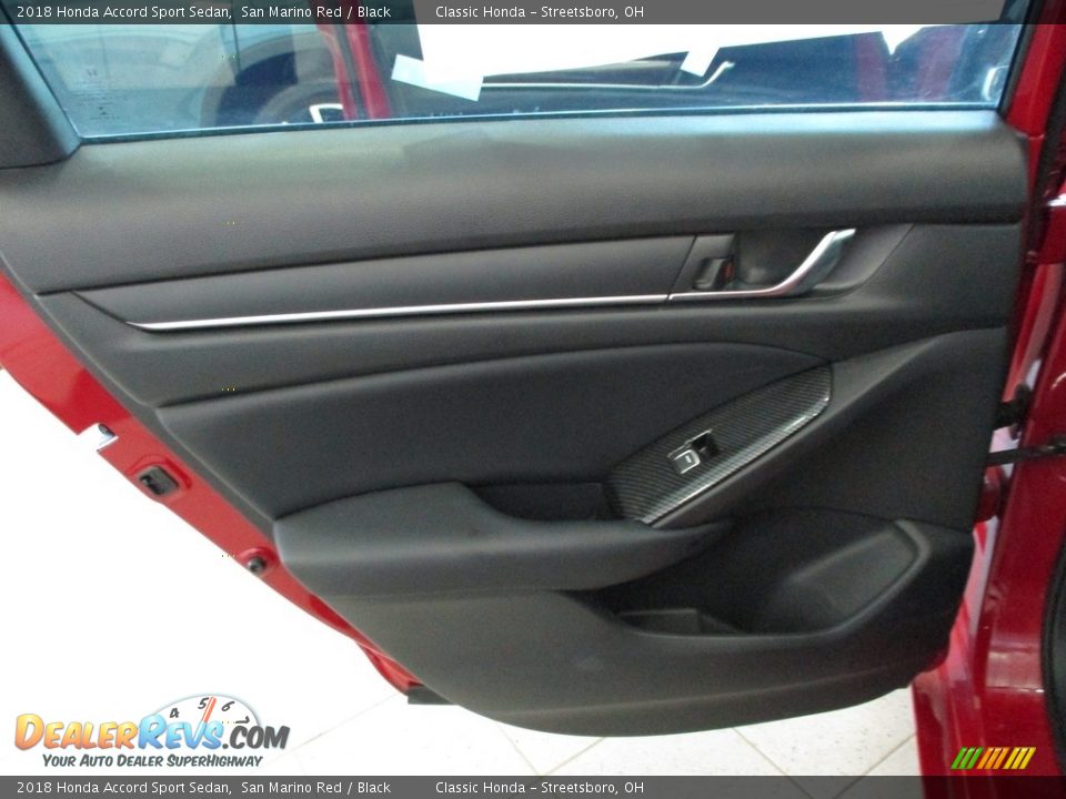 2018 Honda Accord Sport Sedan San Marino Red / Black Photo #22