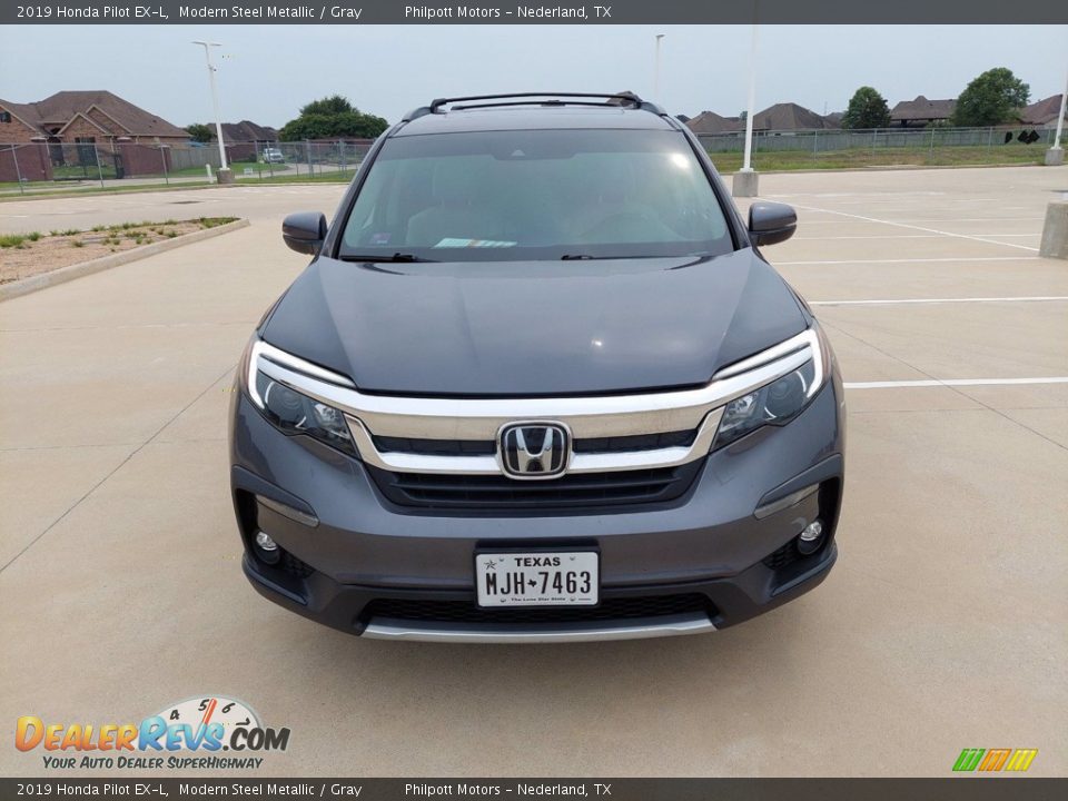 2019 Honda Pilot EX-L Modern Steel Metallic / Gray Photo #2