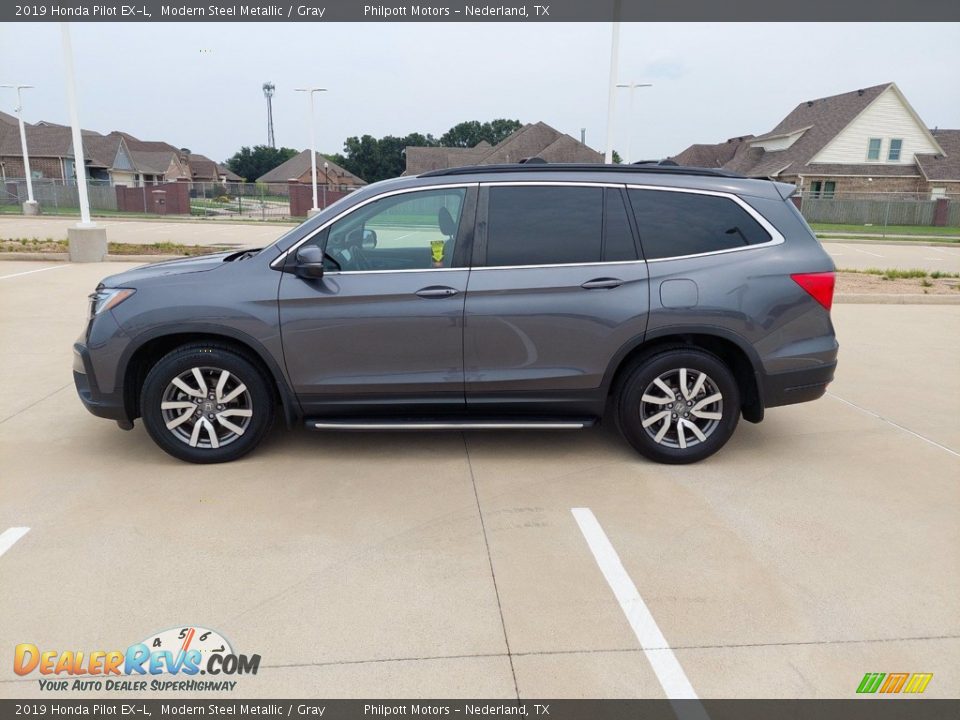 Modern Steel Metallic 2019 Honda Pilot EX-L Photo #4