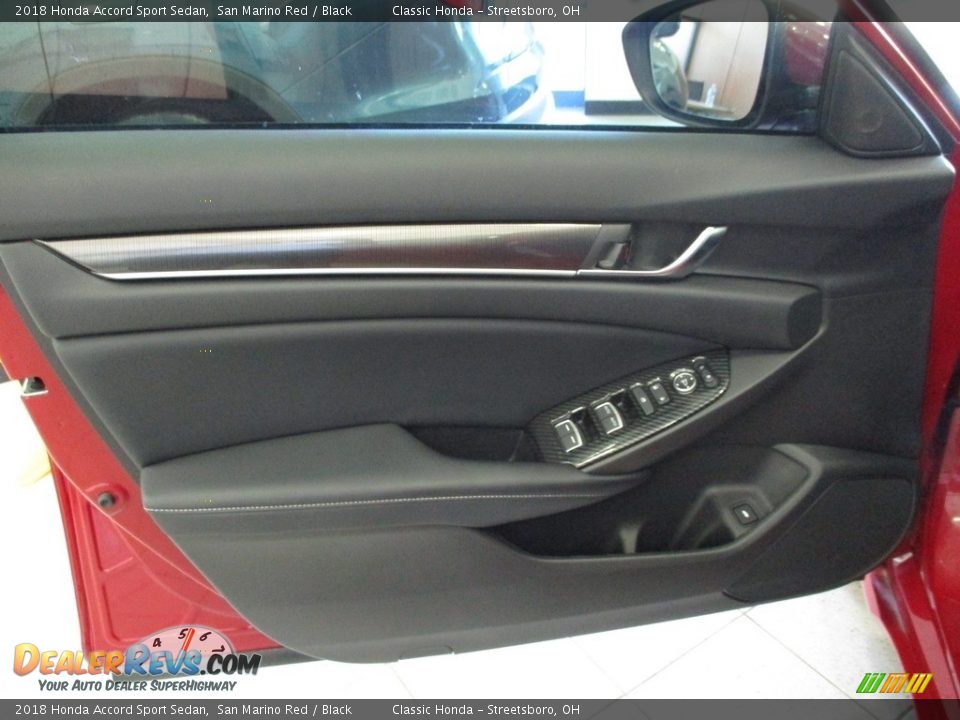 2018 Honda Accord Sport Sedan San Marino Red / Black Photo #25