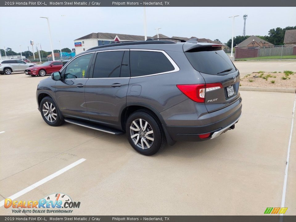 2019 Honda Pilot EX-L Modern Steel Metallic / Gray Photo #5