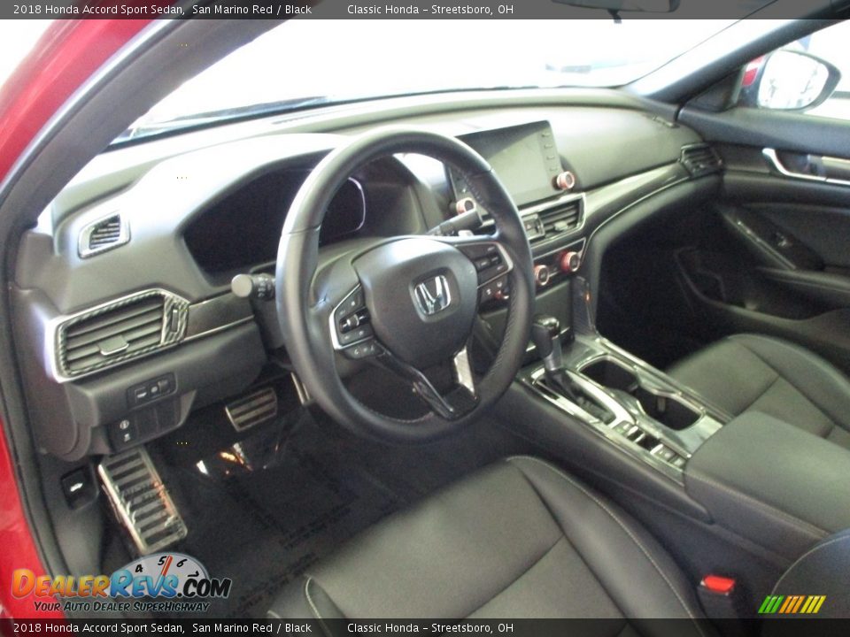 2018 Honda Accord Sport Sedan San Marino Red / Black Photo #26
