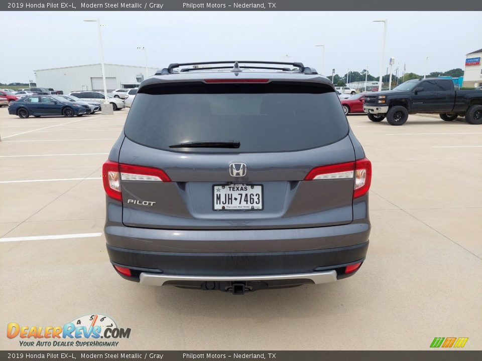 2019 Honda Pilot EX-L Modern Steel Metallic / Gray Photo #6