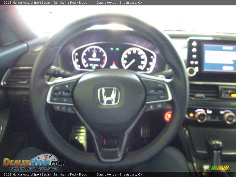 2018 Honda Accord Sport Sedan San Marino Red / Black Photo #29