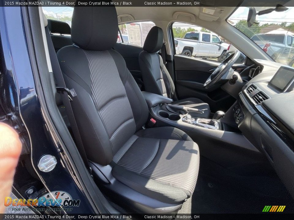 2015 Mazda MAZDA3 i Touring 4 Door Deep Crystal Blue Mica / Black Photo #16