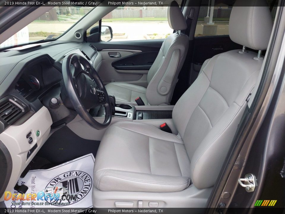 Gray Interior - 2019 Honda Pilot EX-L Photo #10