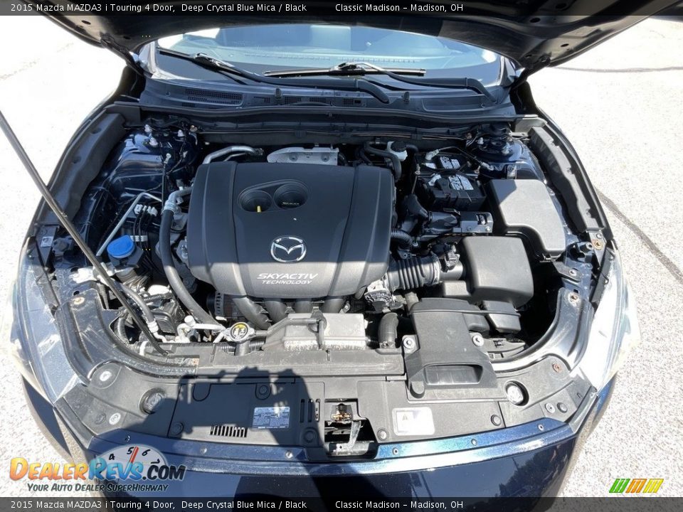 2015 Mazda MAZDA3 i Touring 4 Door Deep Crystal Blue Mica / Black Photo #17