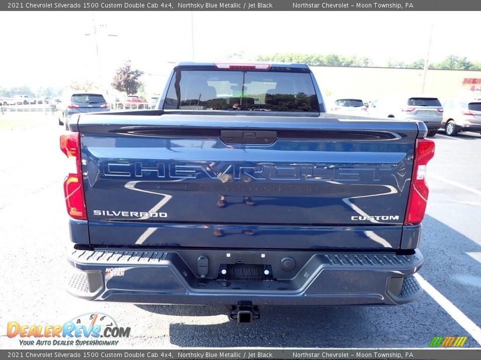 2021 Chevrolet Silverado 1500 Custom Double Cab 4x4 Northsky Blue Metallic / Jet Black Photo #4