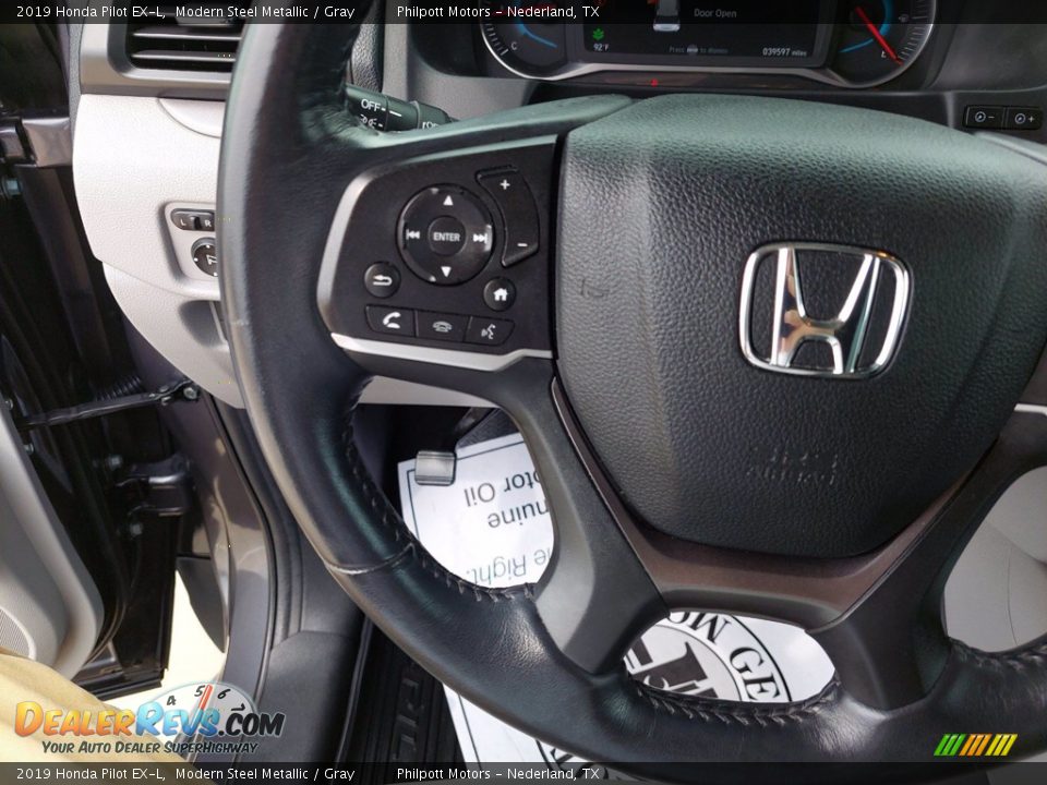 2019 Honda Pilot EX-L Steering Wheel Photo #16