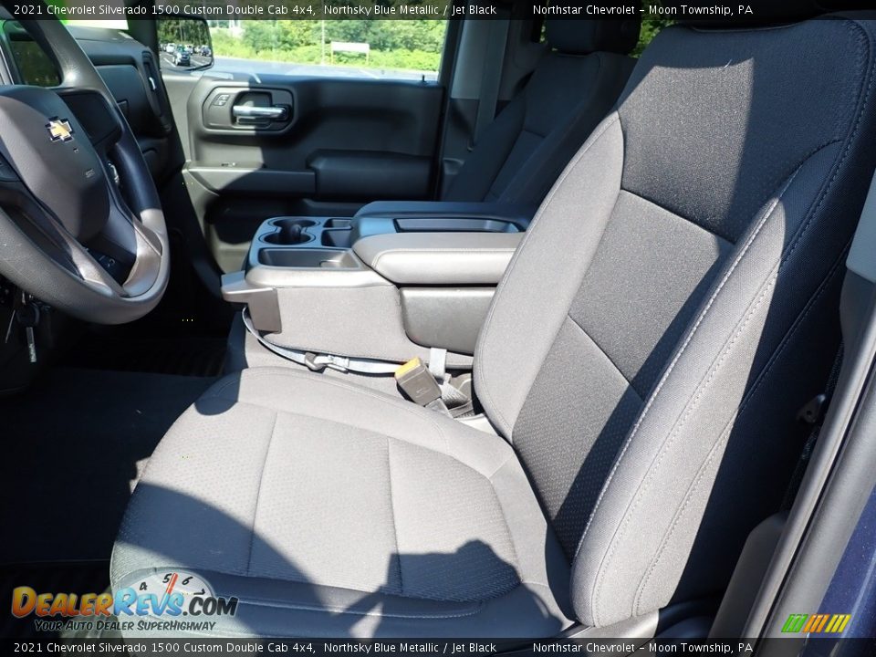 2021 Chevrolet Silverado 1500 Custom Double Cab 4x4 Northsky Blue Metallic / Jet Black Photo #10