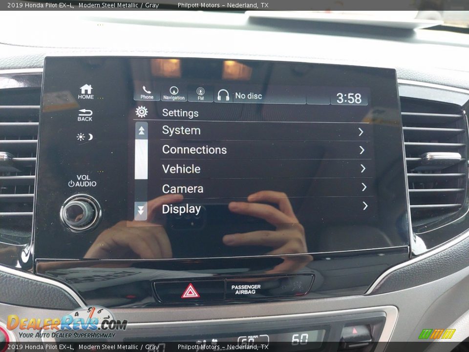 2019 Honda Pilot EX-L Modern Steel Metallic / Gray Photo #19