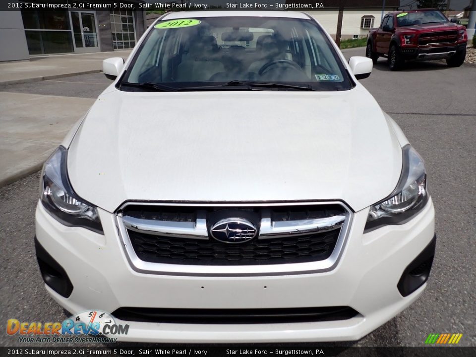 2012 Subaru Impreza 2.0i Premium 5 Door Satin White Pearl / Ivory Photo #9