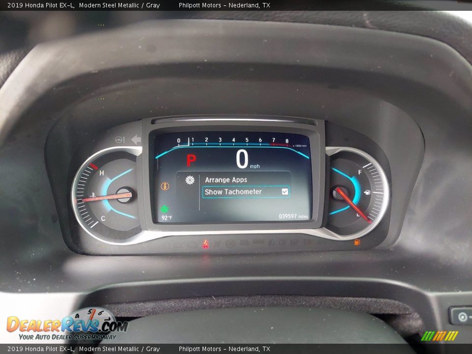 2019 Honda Pilot EX-L Gauges Photo #23