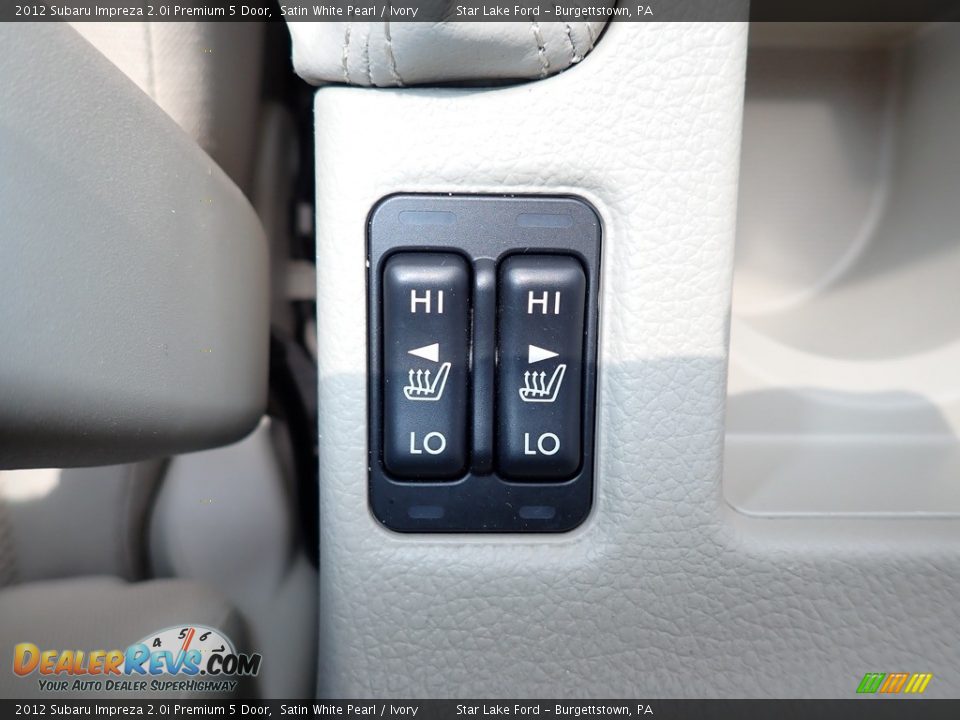 2012 Subaru Impreza 2.0i Premium 5 Door Satin White Pearl / Ivory Photo #16