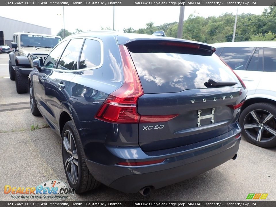 2021 Volvo XC60 T5 AWD Momentum Denim Blue Metallic / Charcoal Photo #4