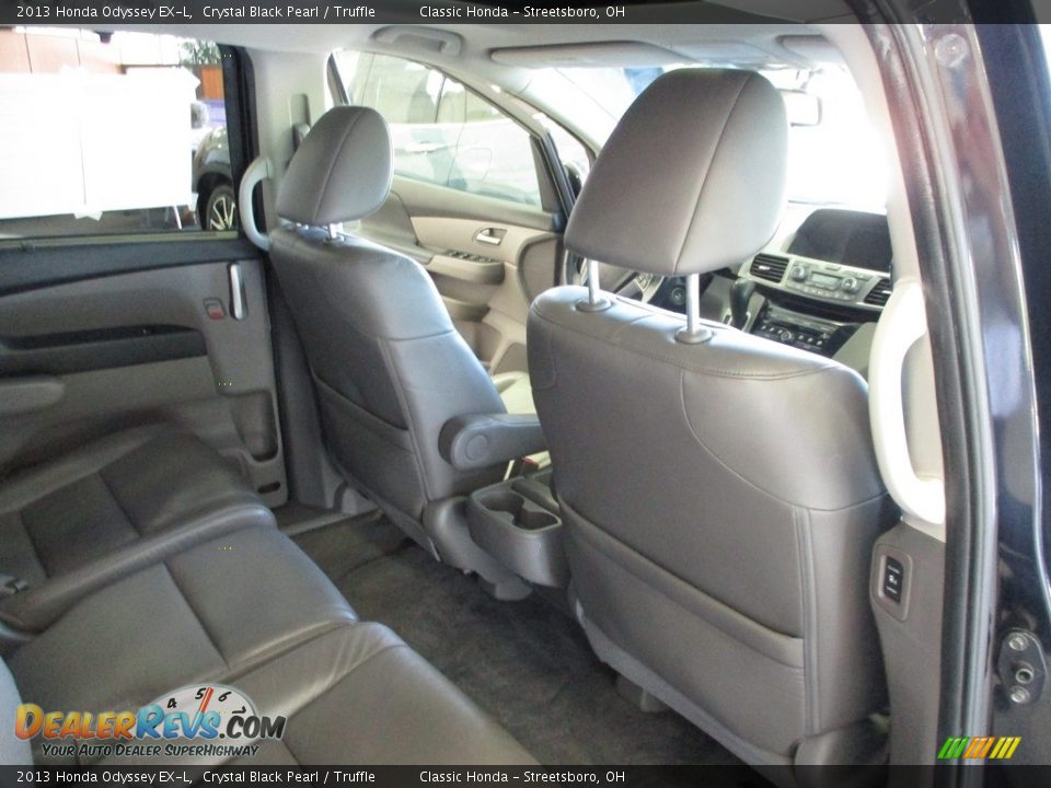2013 Honda Odyssey EX-L Crystal Black Pearl / Truffle Photo #18