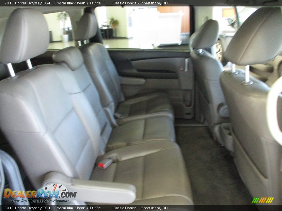 2013 Honda Odyssey EX-L Crystal Black Pearl / Truffle Photo #19