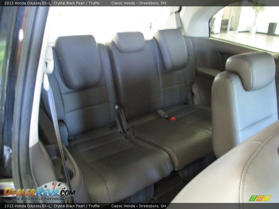 2013 Honda Odyssey EX-L Crystal Black Pearl / Truffle Photo #20