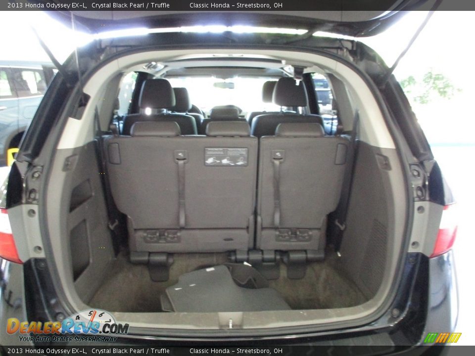 2013 Honda Odyssey EX-L Crystal Black Pearl / Truffle Photo #21