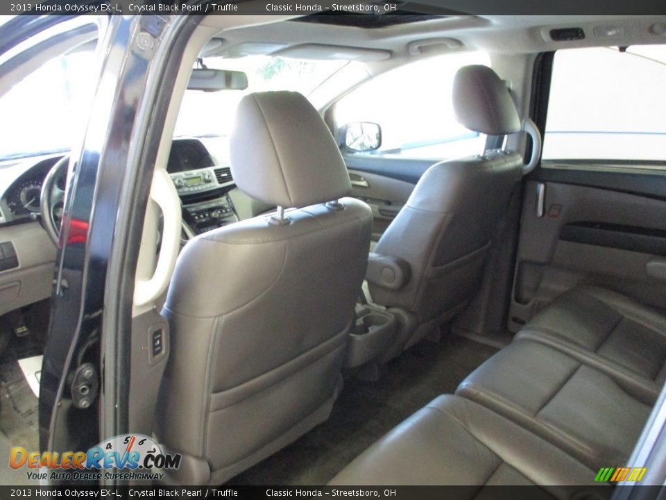 2013 Honda Odyssey EX-L Crystal Black Pearl / Truffle Photo #23