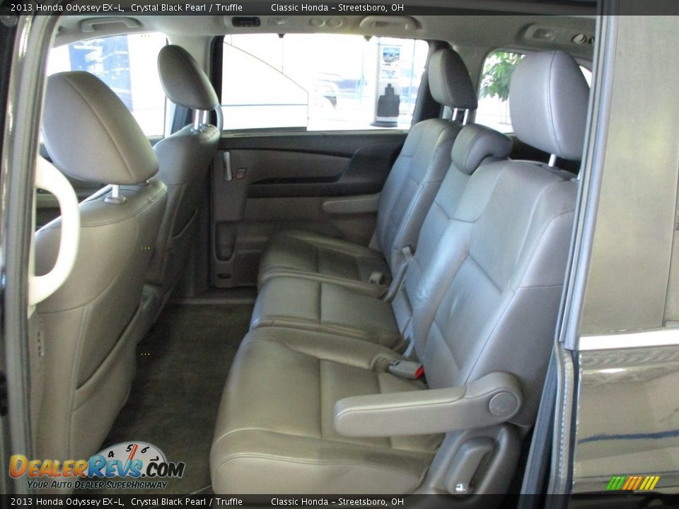2013 Honda Odyssey EX-L Crystal Black Pearl / Truffle Photo #24