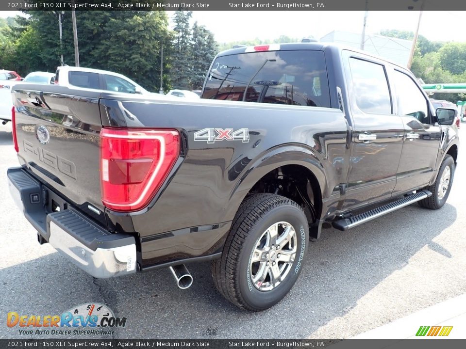 2021 Ford F150 XLT SuperCrew 4x4 Agate Black / Medium Dark Slate Photo #5