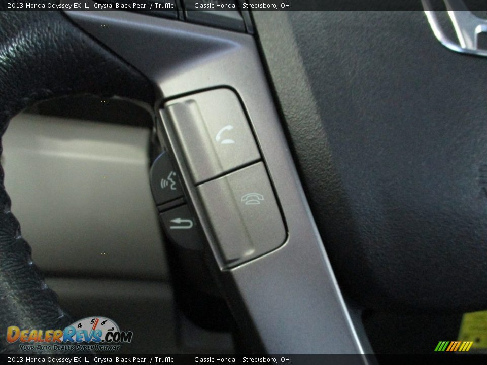 2013 Honda Odyssey EX-L Crystal Black Pearl / Truffle Photo #31
