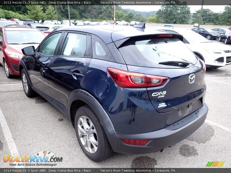 2019 Mazda CX-3 Sport AWD Deep Crystal Blue Mica / Black Photo #2