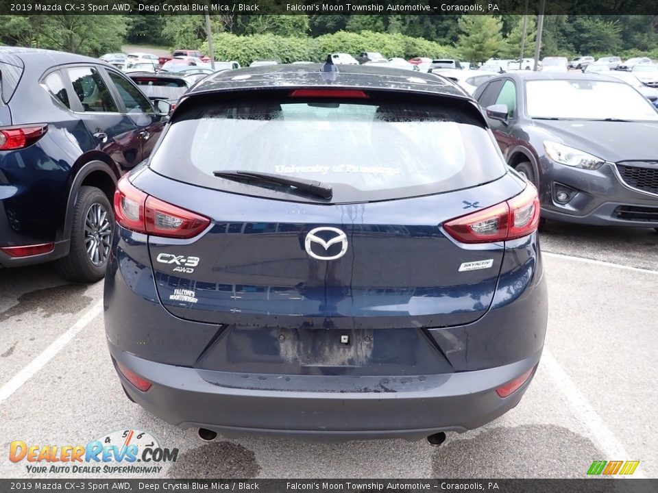 2019 Mazda CX-3 Sport AWD Deep Crystal Blue Mica / Black Photo #3