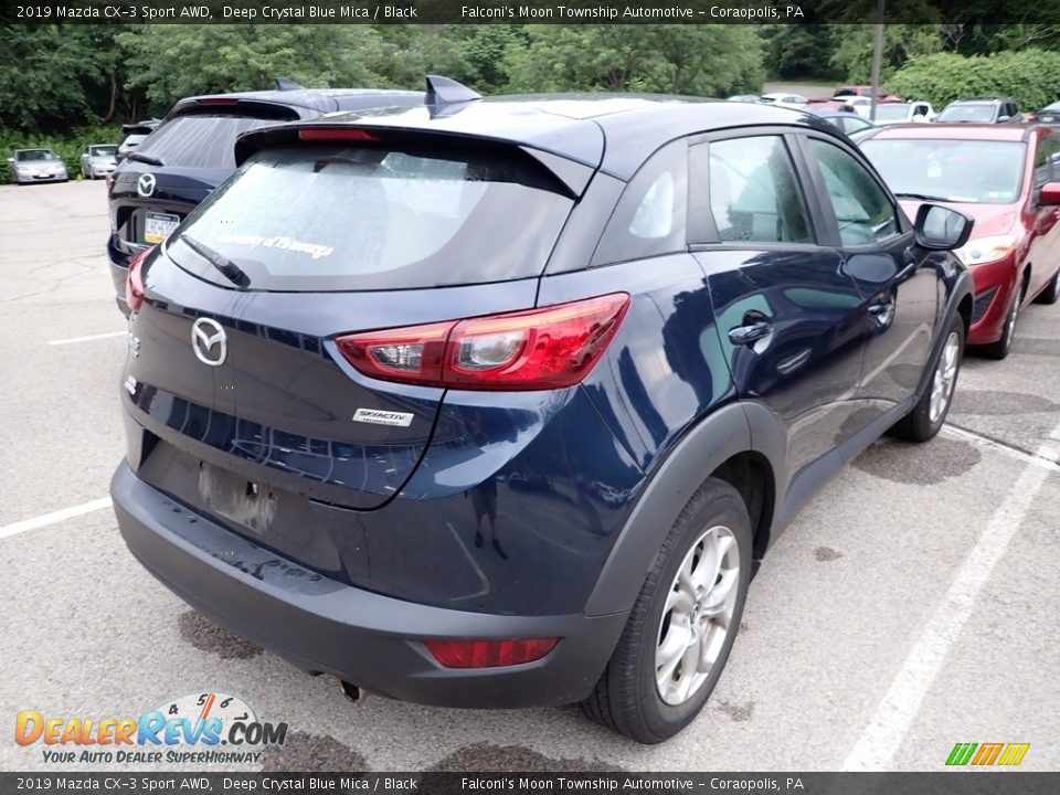 2019 Mazda CX-3 Sport AWD Deep Crystal Blue Mica / Black Photo #4