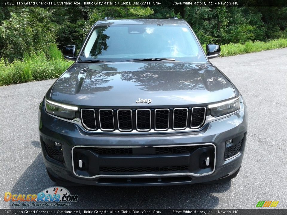 2021 Jeep Grand Cherokee L Overland 4x4 Baltic Gray Metallic / Global Black/Steel Gray Photo #3