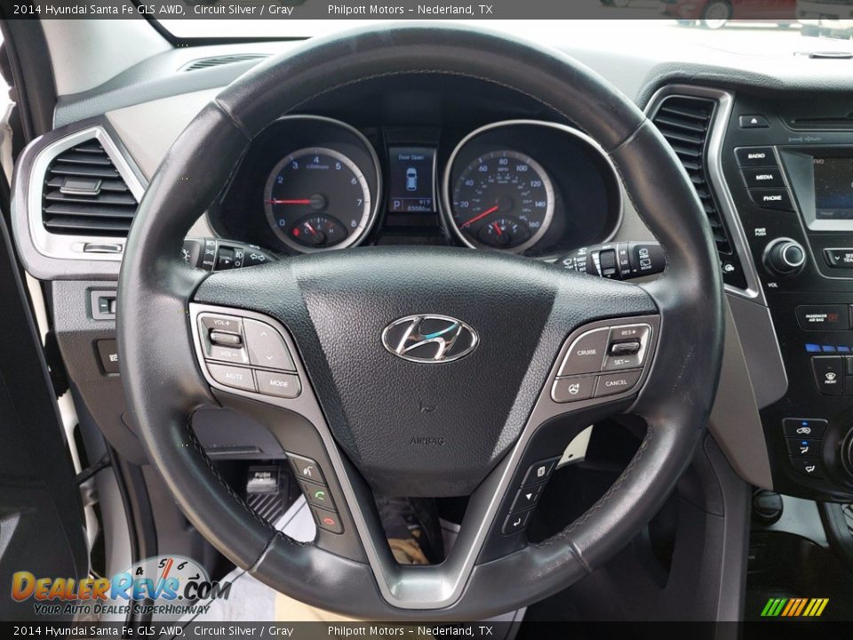 2014 Hyundai Santa Fe GLS AWD Steering Wheel Photo #15