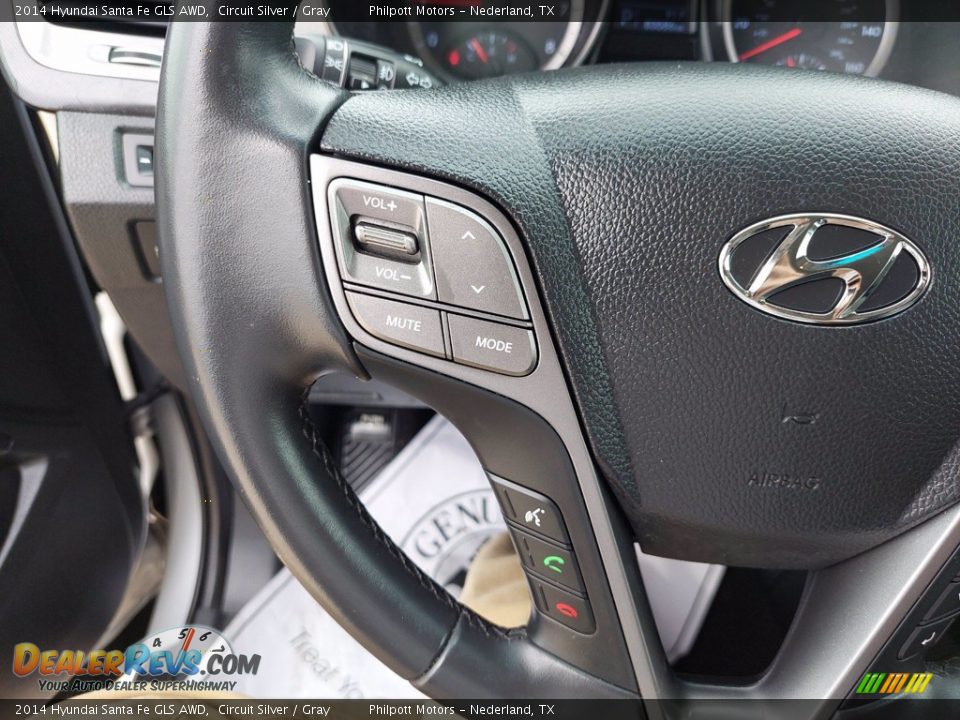 2014 Hyundai Santa Fe GLS AWD Steering Wheel Photo #16