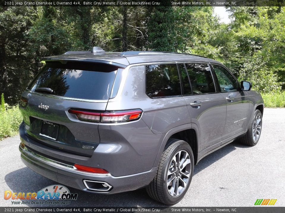 2021 Jeep Grand Cherokee L Overland 4x4 Baltic Gray Metallic / Global Black/Steel Gray Photo #6