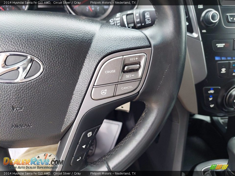 2014 Hyundai Santa Fe GLS AWD Steering Wheel Photo #17