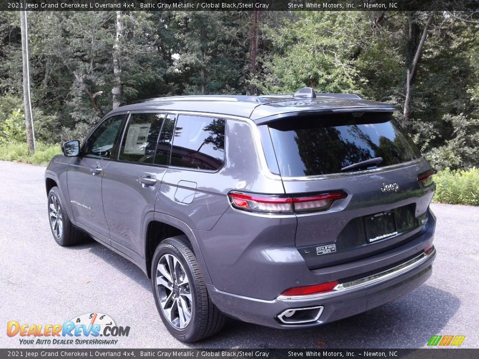 2021 Jeep Grand Cherokee L Overland 4x4 Baltic Gray Metallic / Global Black/Steel Gray Photo #8