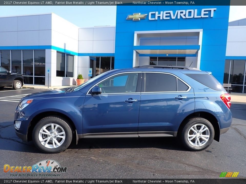 2017 Chevrolet Equinox LT AWD Patriot Blue Metallic / Light Titanium/Jet Black Photo #3