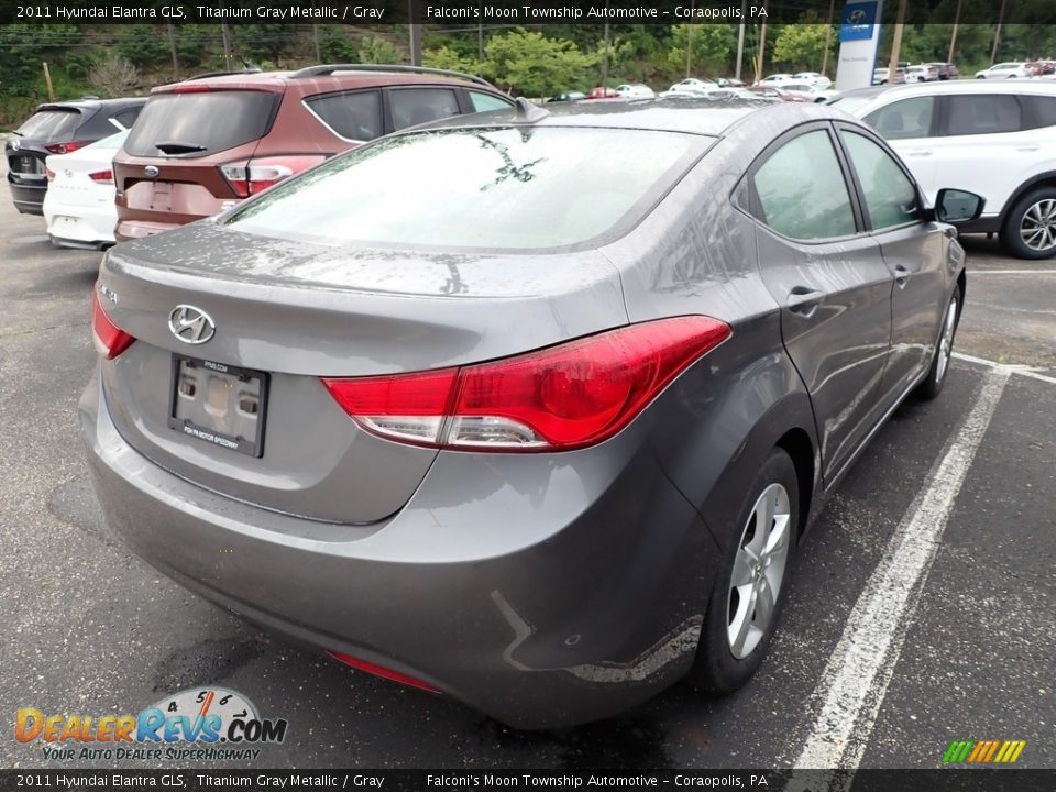 2011 Hyundai Elantra GLS Titanium Gray Metallic / Gray Photo #4