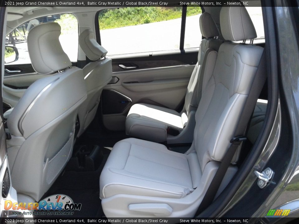 Rear Seat of 2021 Jeep Grand Cherokee L Overland 4x4 Photo #13