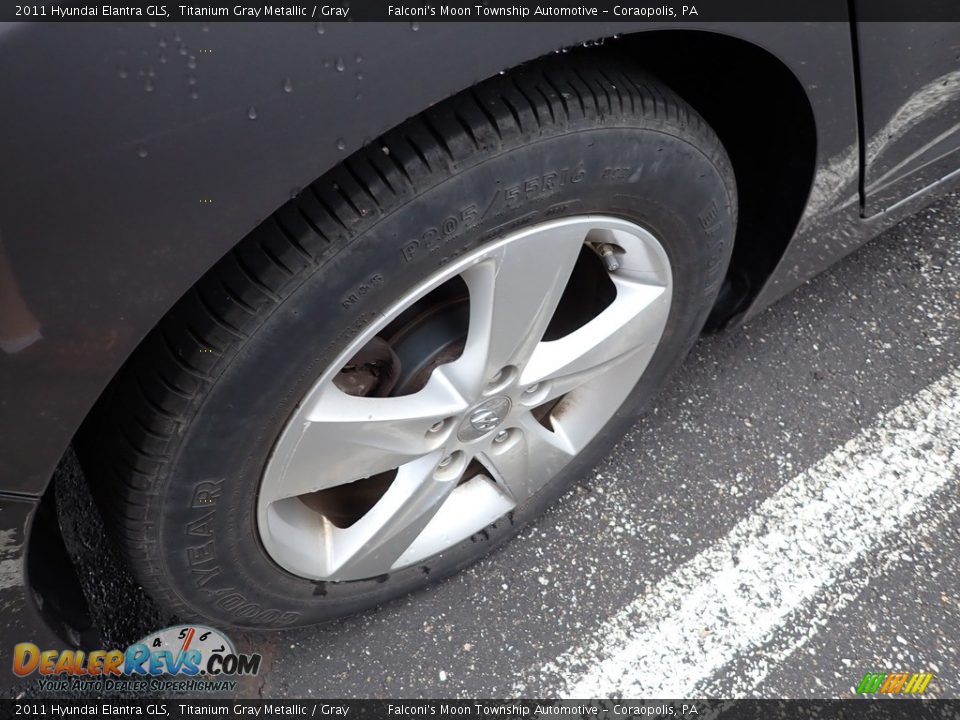 2011 Hyundai Elantra GLS Titanium Gray Metallic / Gray Photo #5