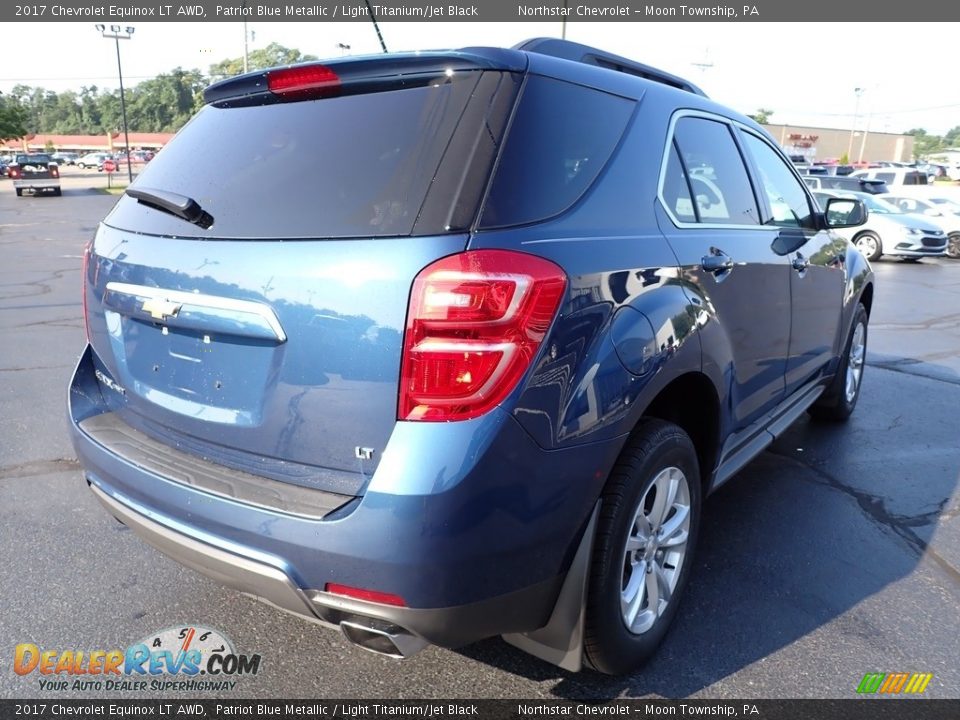 2017 Chevrolet Equinox LT AWD Patriot Blue Metallic / Light Titanium/Jet Black Photo #8