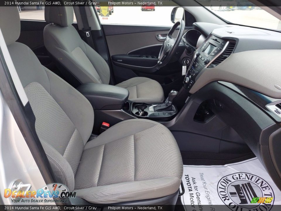 Front Seat of 2014 Hyundai Santa Fe GLS AWD Photo #28