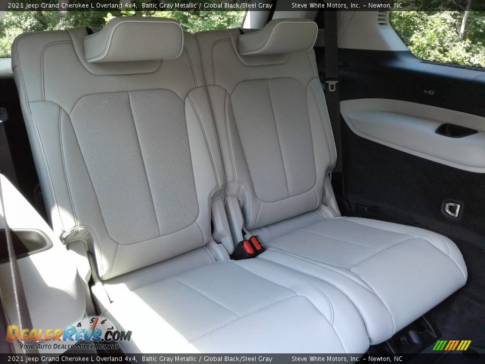 Rear Seat of 2021 Jeep Grand Cherokee L Overland 4x4 Photo #17
