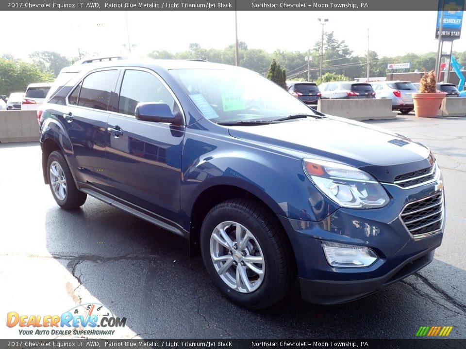 2017 Chevrolet Equinox LT AWD Patriot Blue Metallic / Light Titanium/Jet Black Photo #11