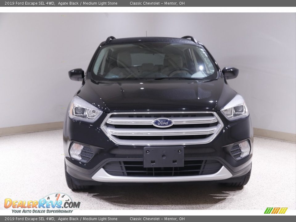 2019 Ford Escape SEL 4WD Agate Black / Medium Light Stone Photo #2