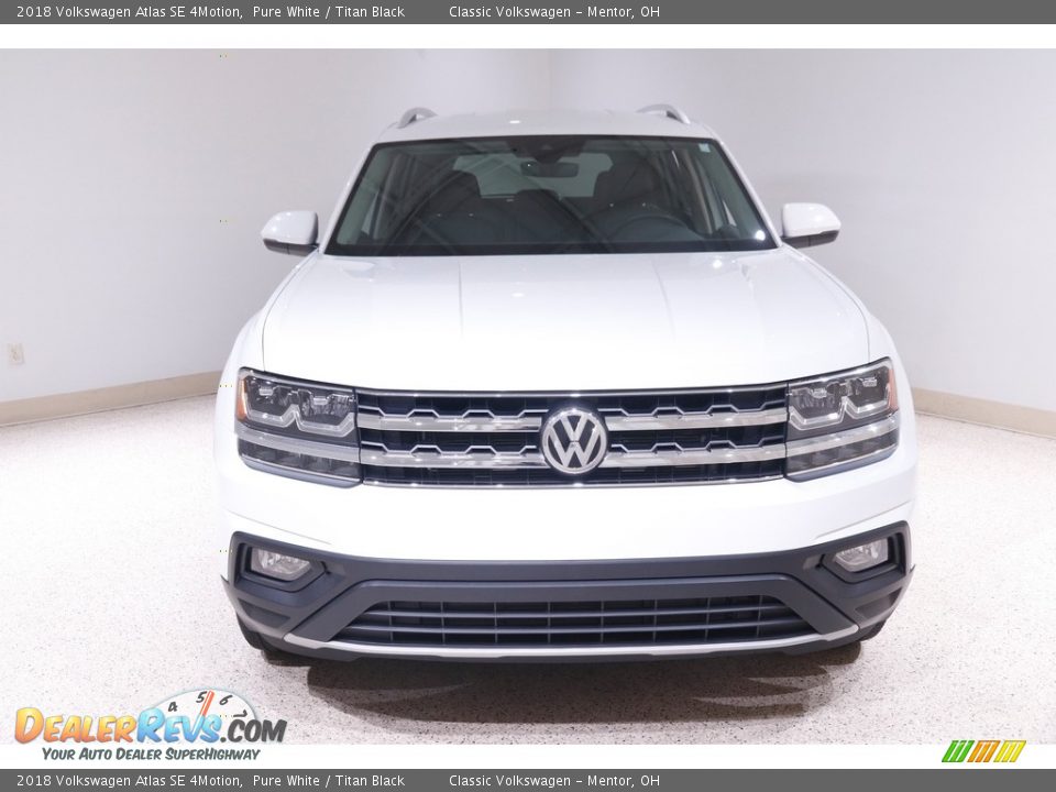 2018 Volkswagen Atlas SE 4Motion Pure White / Titan Black Photo #2