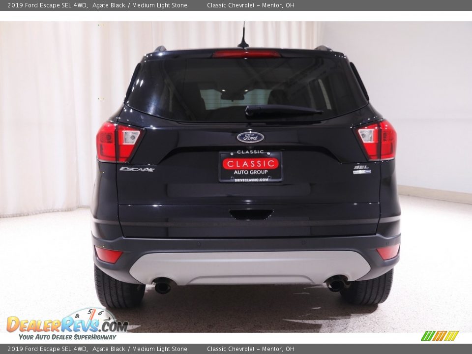 2019 Ford Escape SEL 4WD Agate Black / Medium Light Stone Photo #17