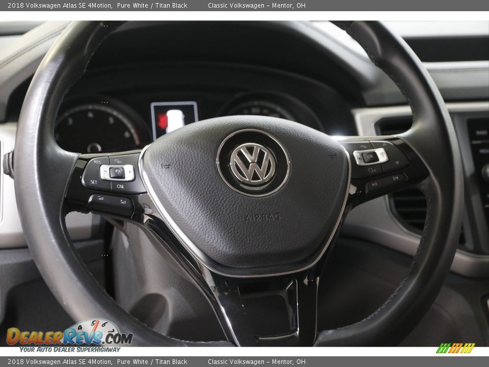 2018 Volkswagen Atlas SE 4Motion Pure White / Titan Black Photo #7