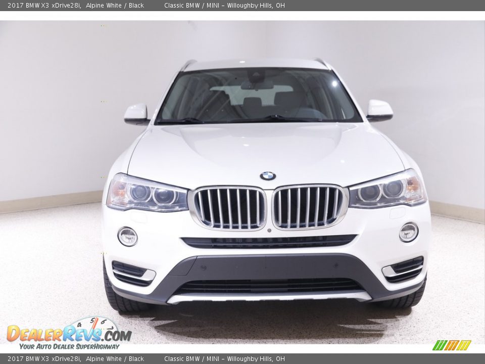 2017 BMW X3 xDrive28i Alpine White / Black Photo #2